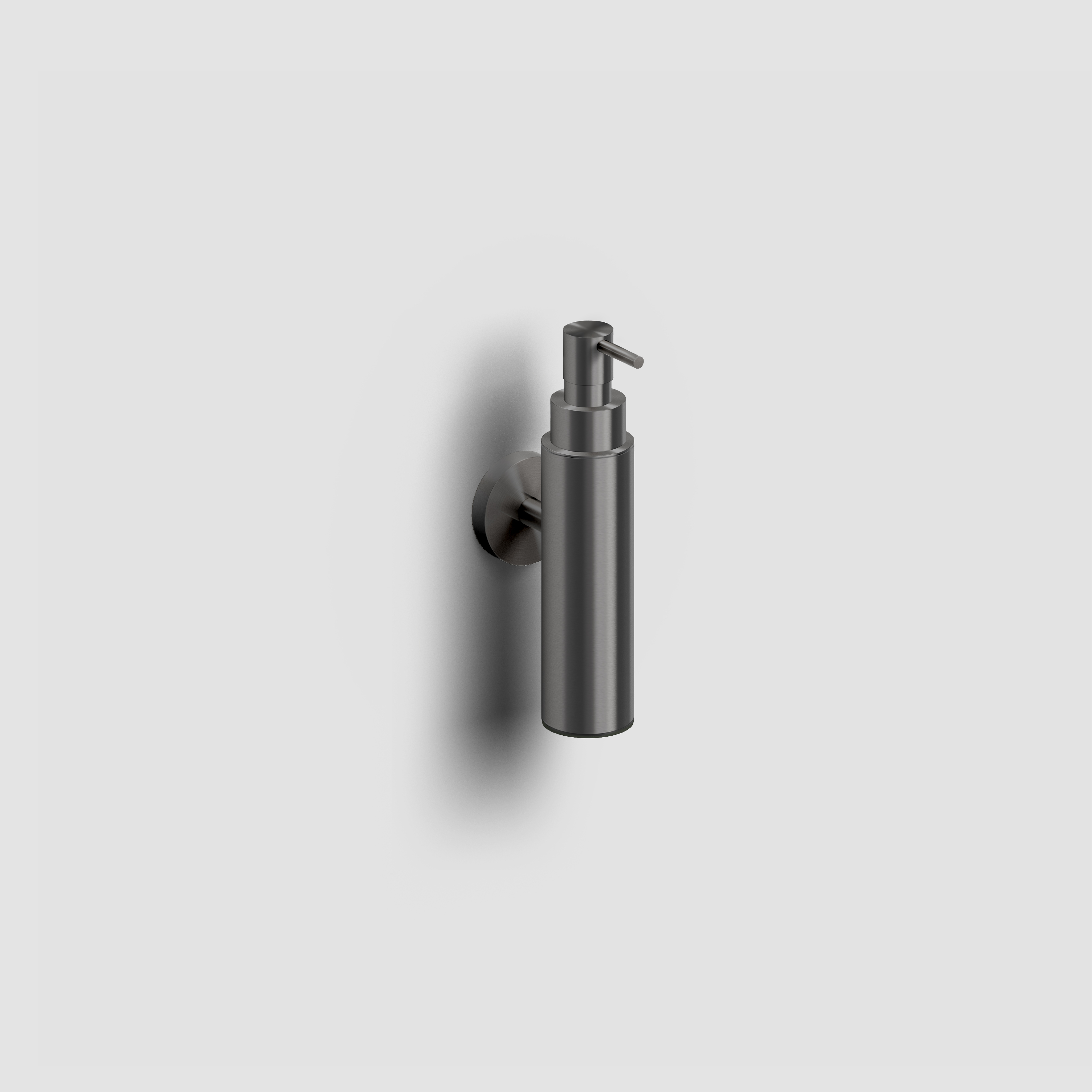 Clou Sjokker zeepdispenser 100cc, wandmodel, gunmetal geb. PVD